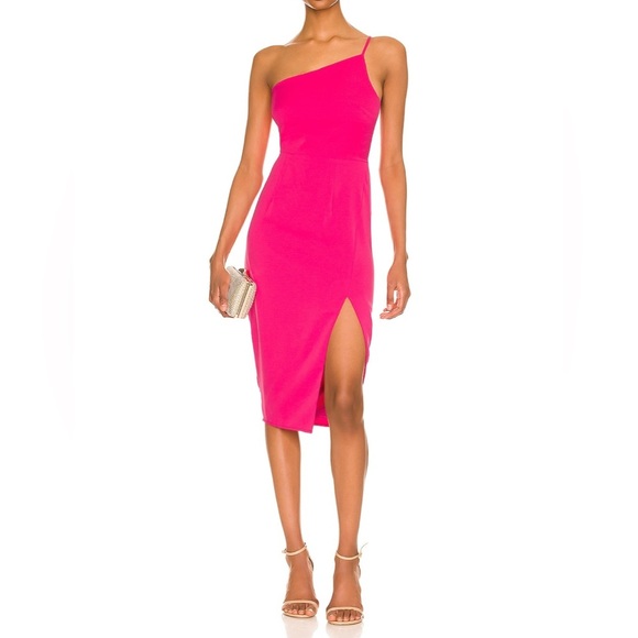 Lovers & Friends Lazo One Shoulder Midi Dress XS - Picture 1 of 7